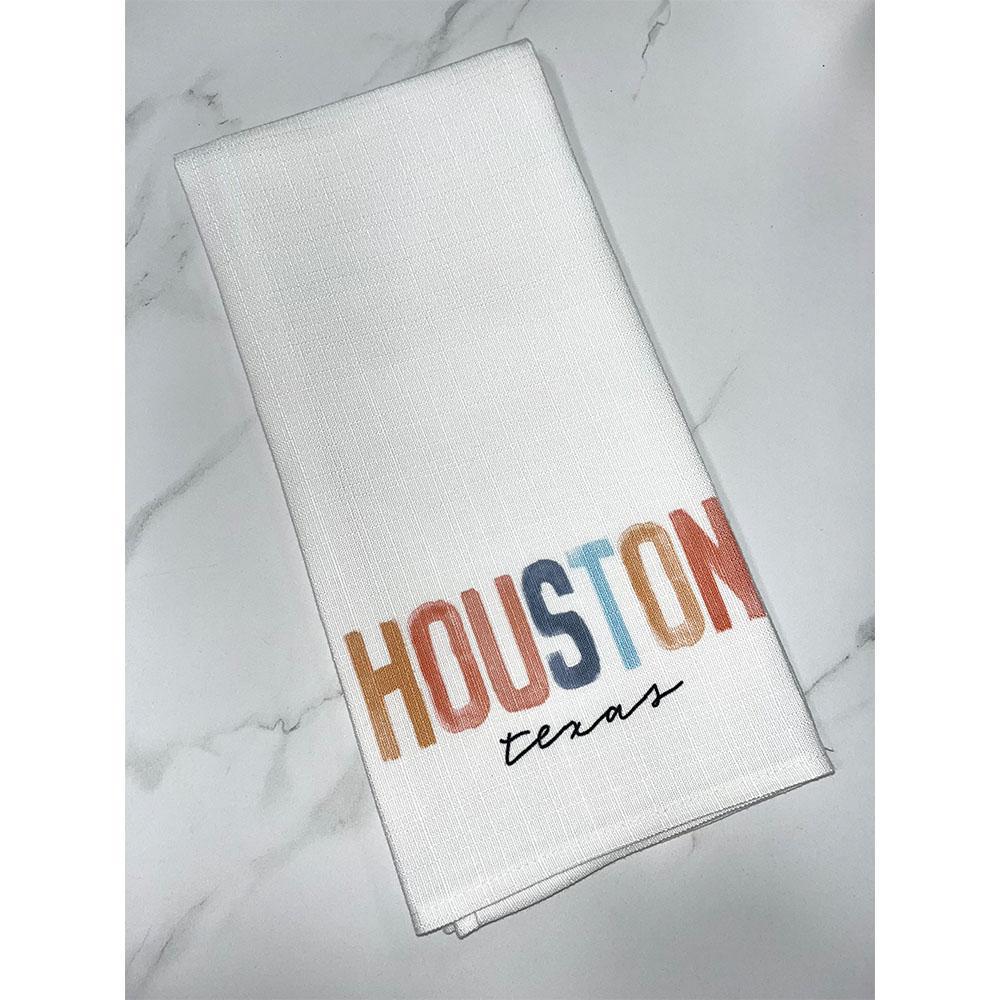 Houston Texas Tea Towel