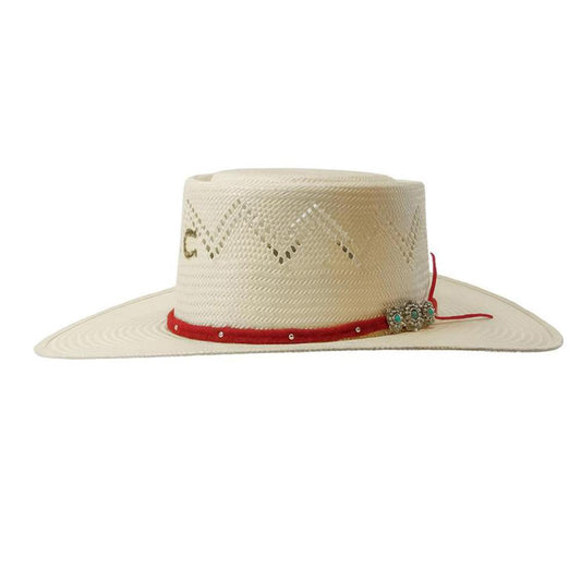 Wheat Painted Borders Charlie 1 Horse Straw Hat