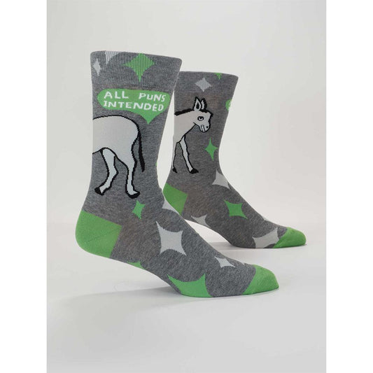 All Puns Intended Men's Socks