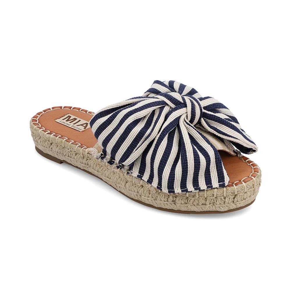 Danielle Navy Striped Sandals