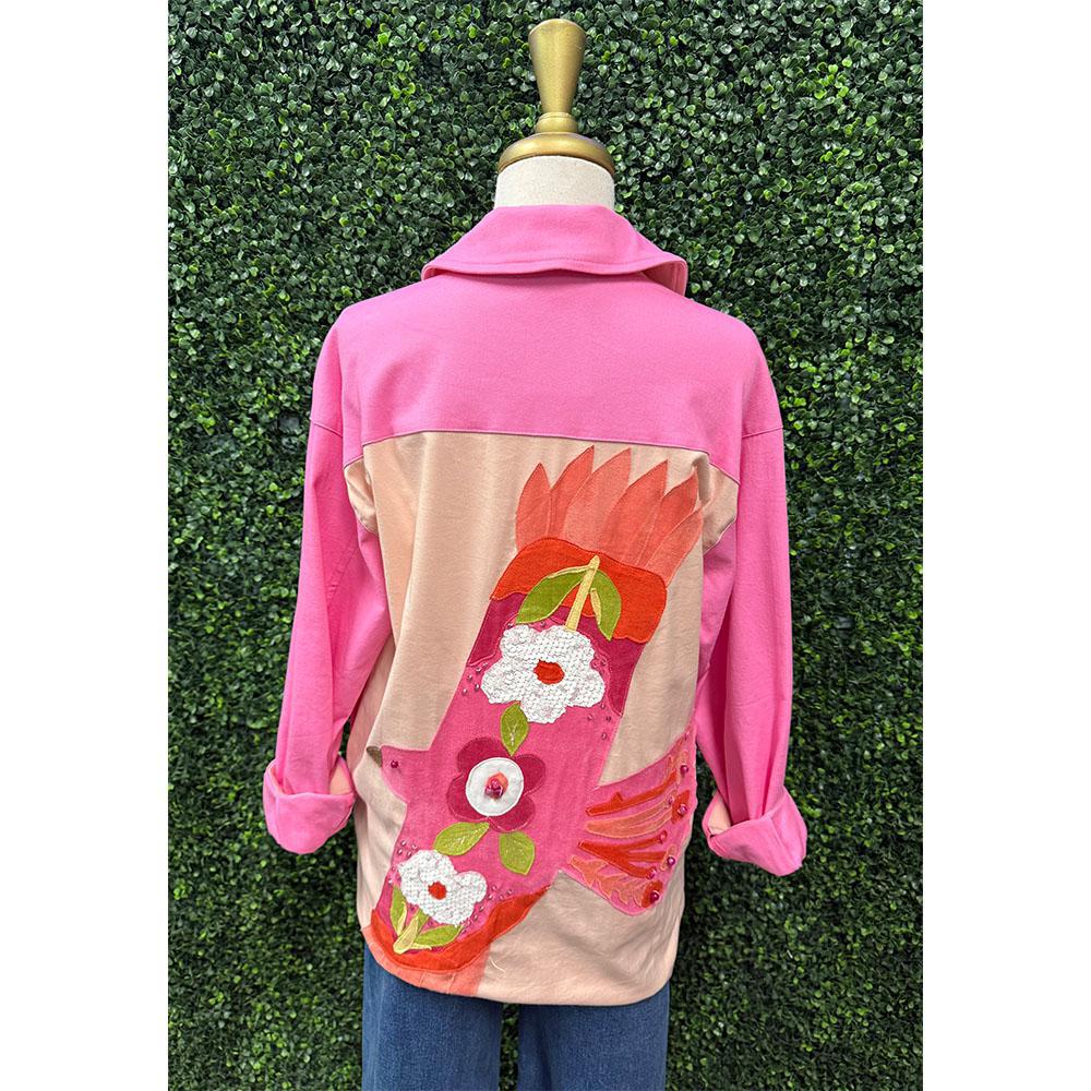Irene Hot Pink Dove of Peace Shirt