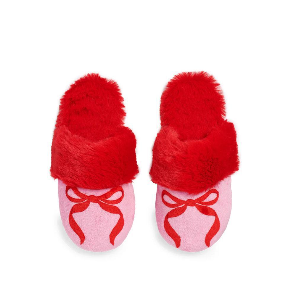 Pink Bow Slippers
