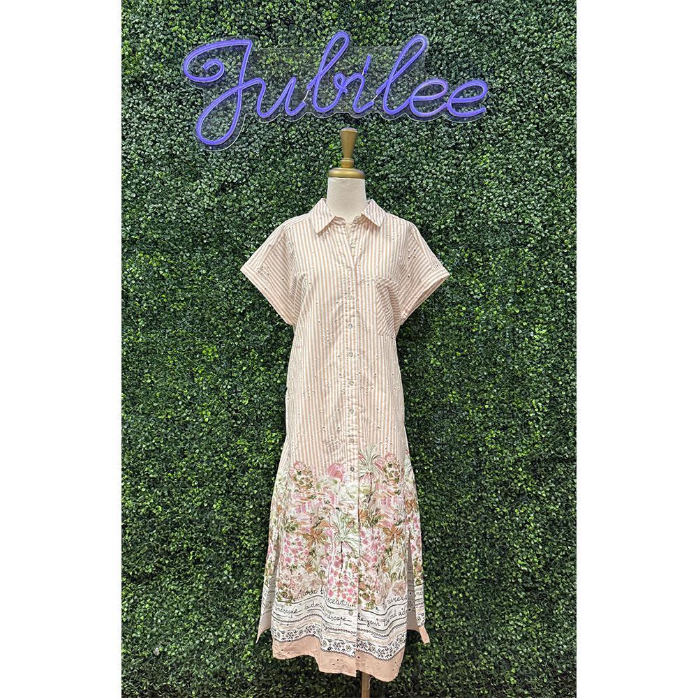 On The Riviera By The Ocean Tan Midi Dress