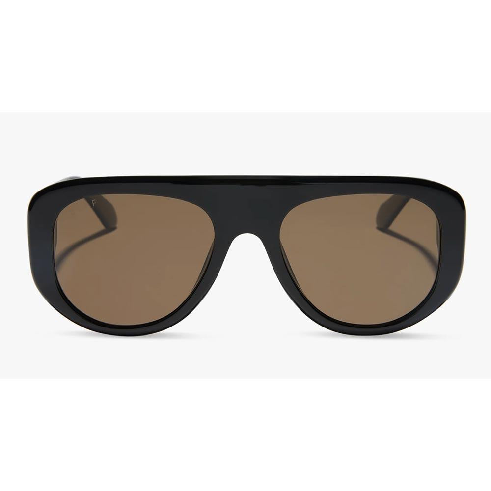 Morgan Shield Glasses - Black Brown Polarized