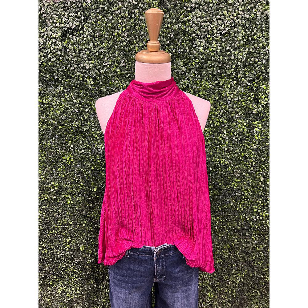 Vivian Violet Halter Neck Top