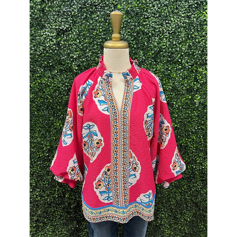 Ara Raspberry Blouse