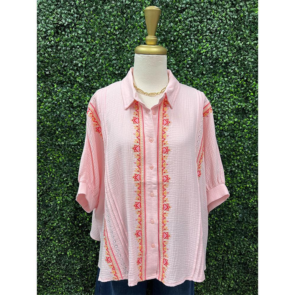 Freesia Embroidered Top