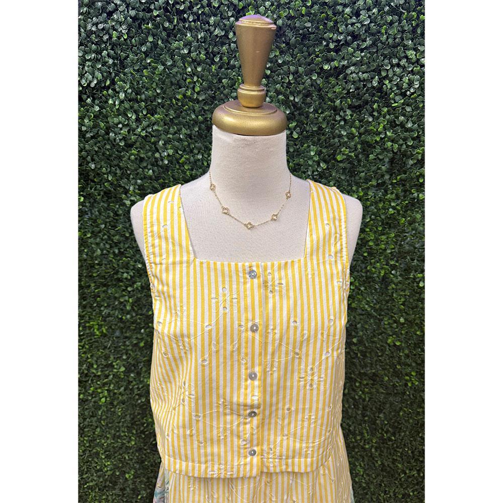 Golden Striped Top