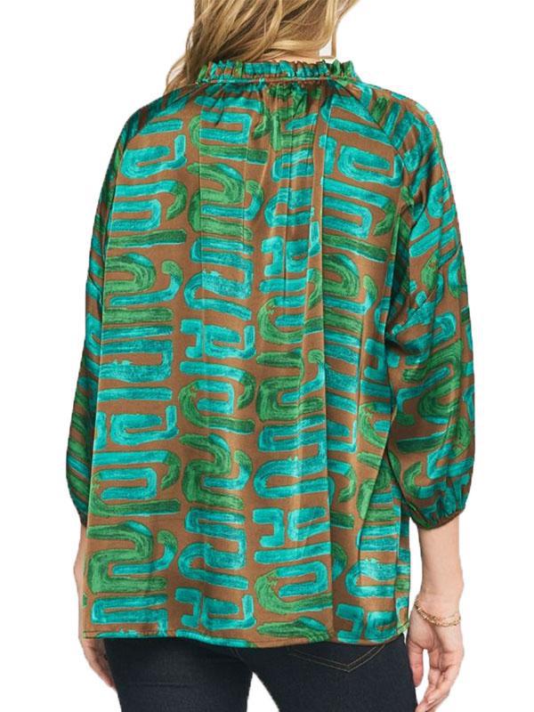 Kamalia Green Blouse