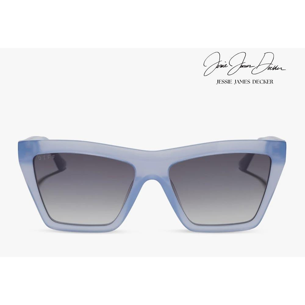 Vivi Sunglasses - Milky Blue Pearl Grey Gradient