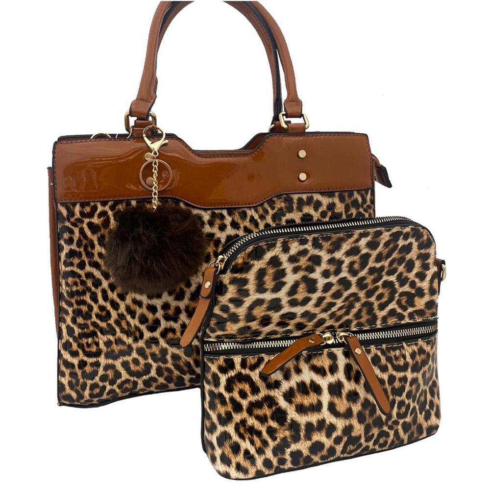 2 In 1 Leopard Print Tote Bag