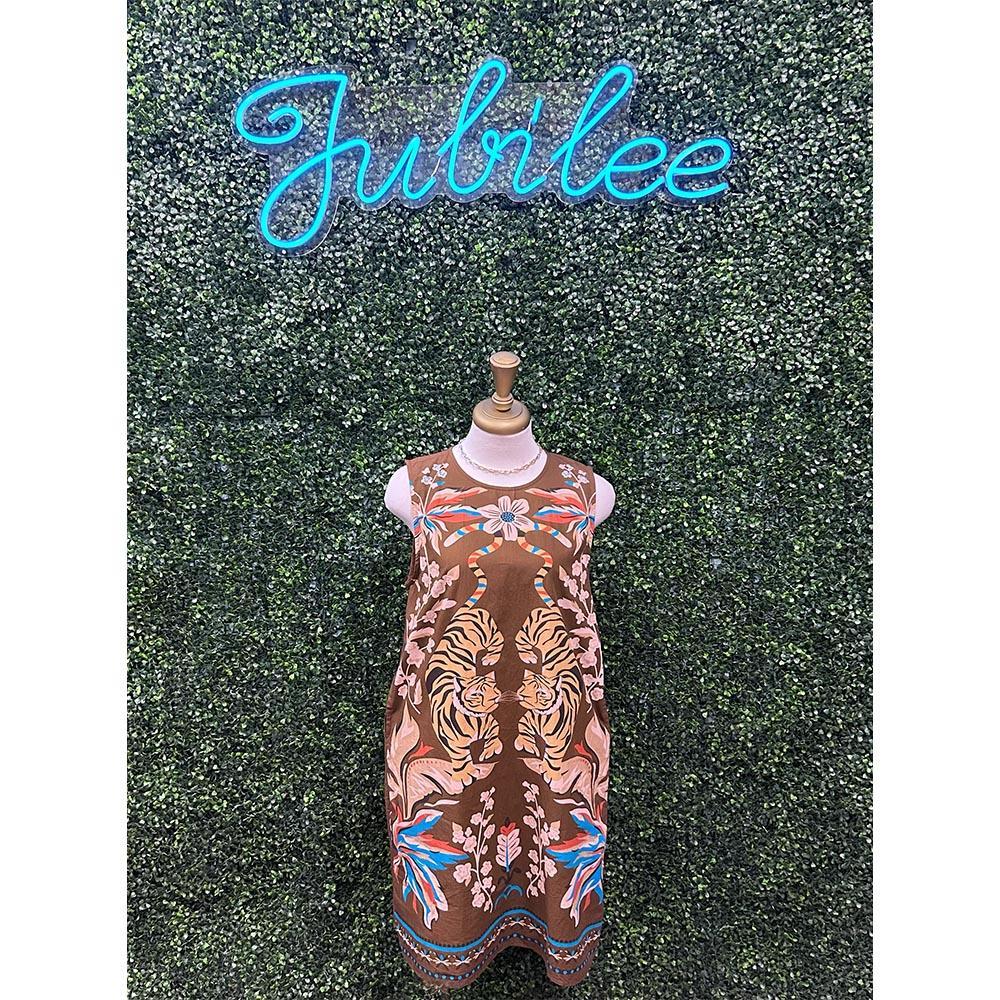 Floralina Tiger Print Dress