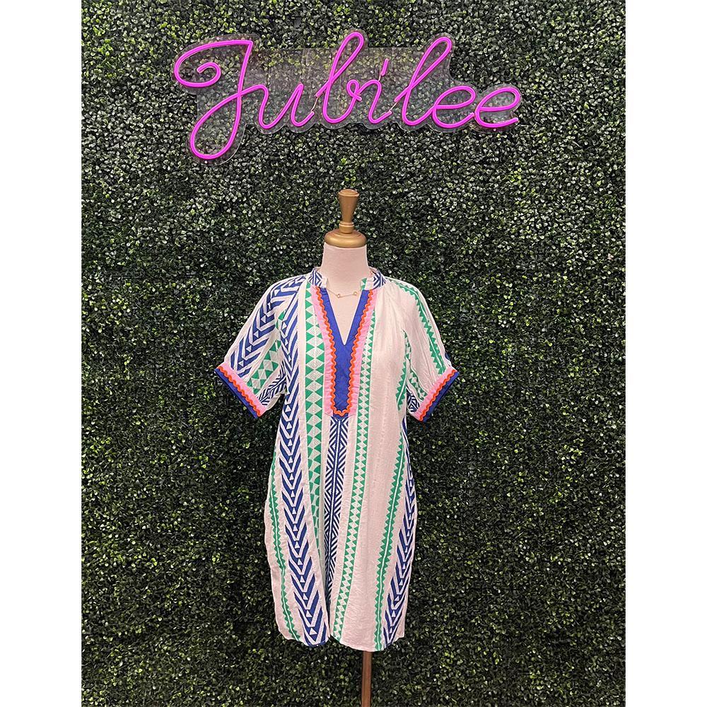 Devera Geo Pattern Dress