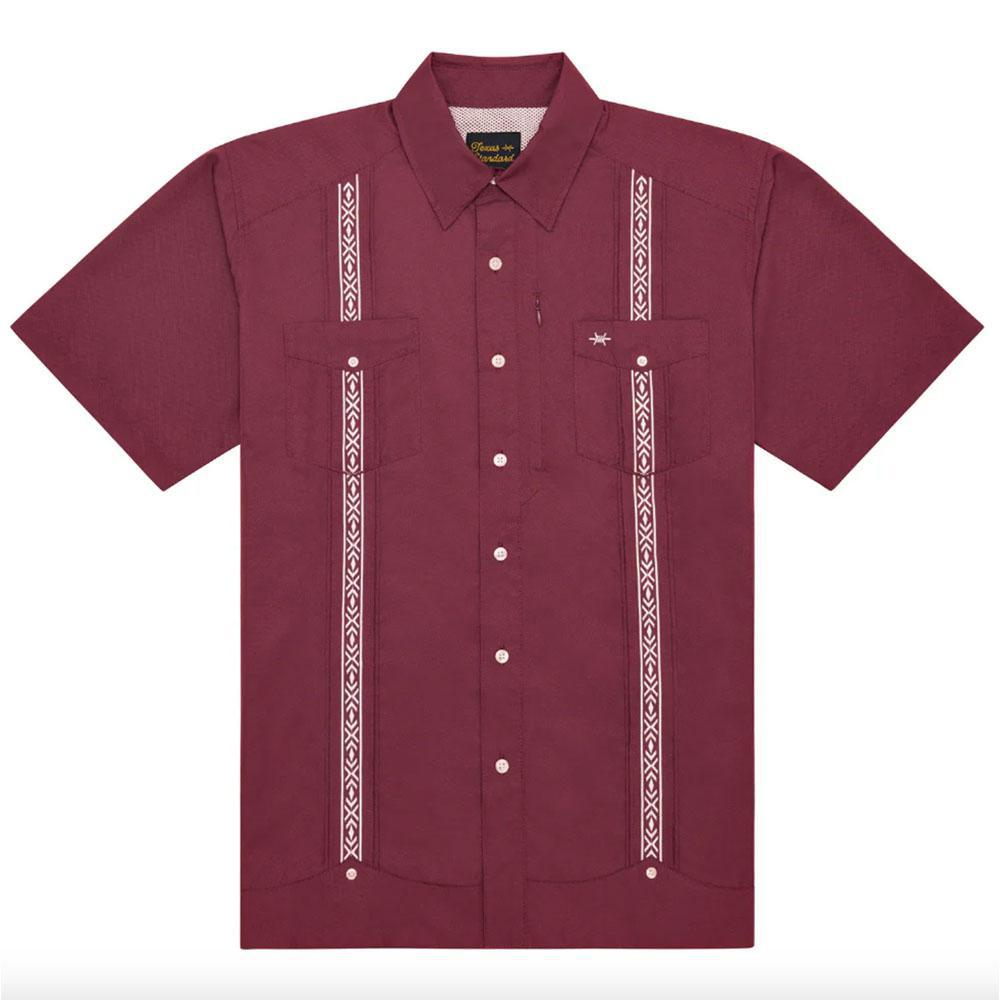 Guayabera Libre - Maroon