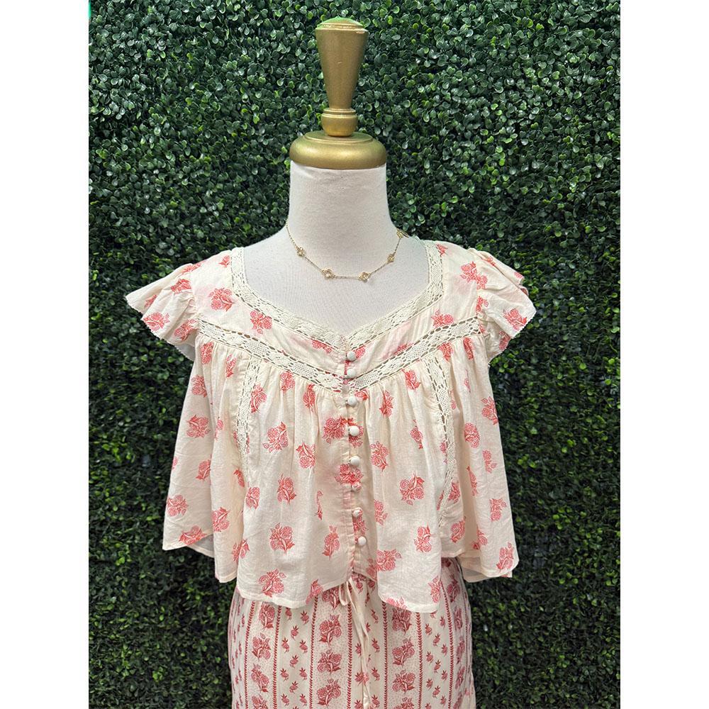Pink Pearl Ellen Top