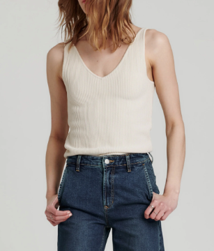 Noa Birch Ribbed Sweater Tank