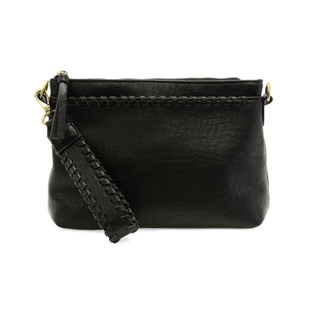Black Oakley Whipstitch Topzip Wristlet & Crossbody