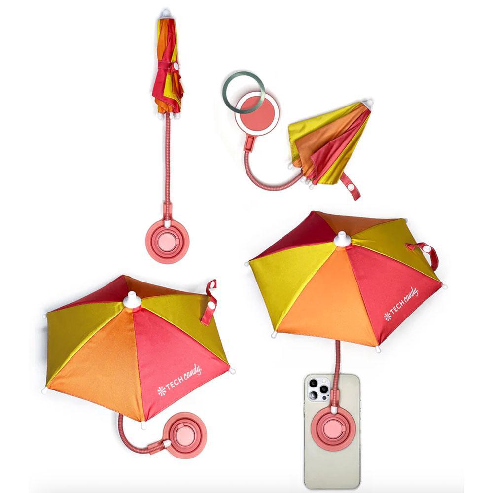 SCREEN SHADE MAGNETIC PHONE UMBRELLA : PINK/ORANGE/YELLOW