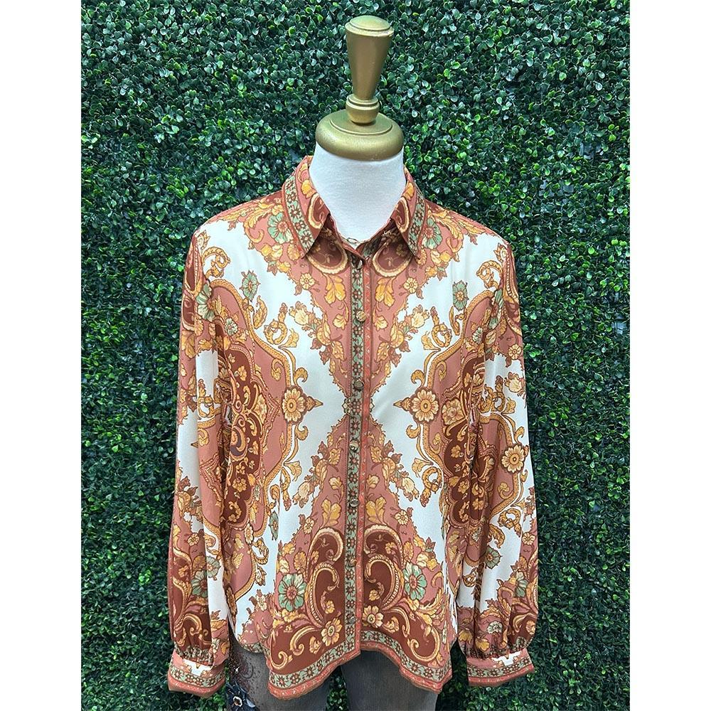 Paisley Palace Woven Top