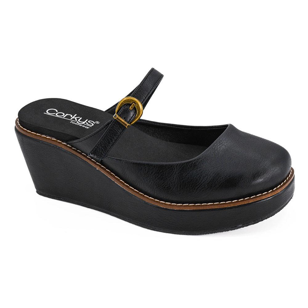 Me Time Black Slip On Wedge By Corky's