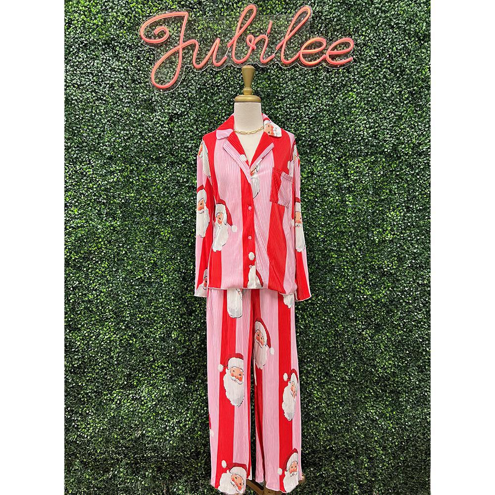 Santa Pleated Pajamas
