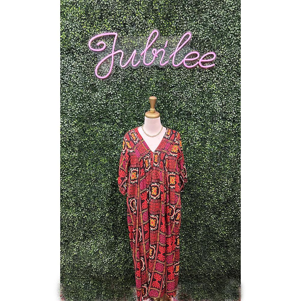 Red&Black Skye Maxi Dress