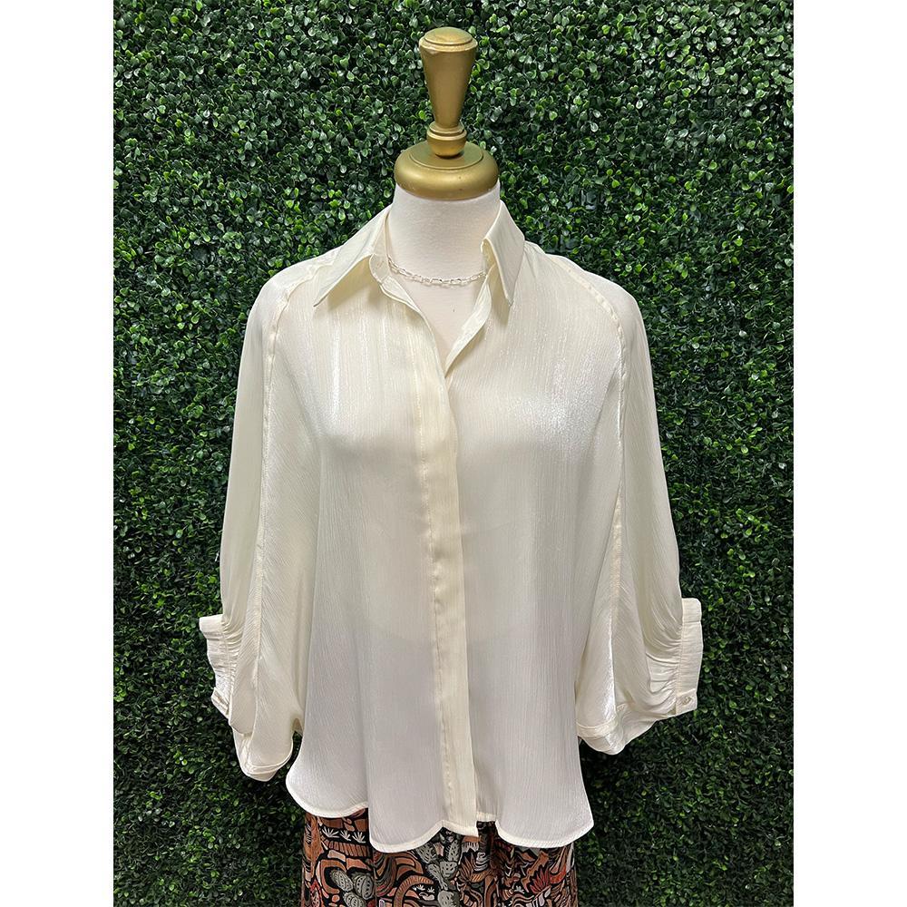 Mavis Ivory Shimmer Blouse