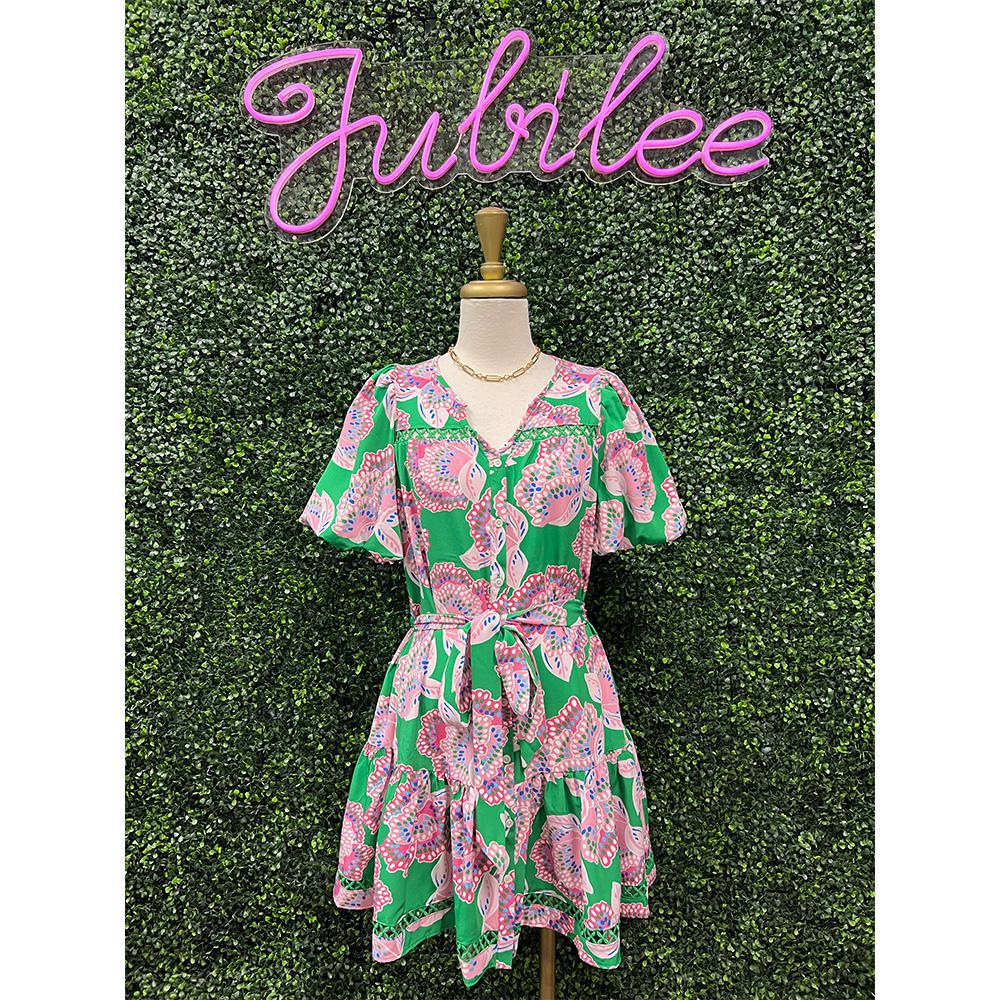 Addison Dress Petal Tango Green