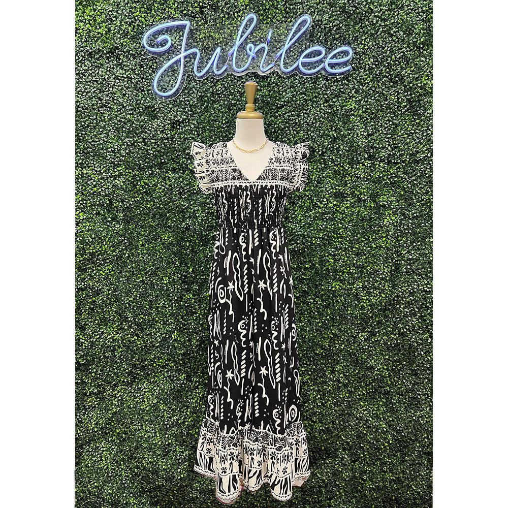 Lynette Abstract Romper