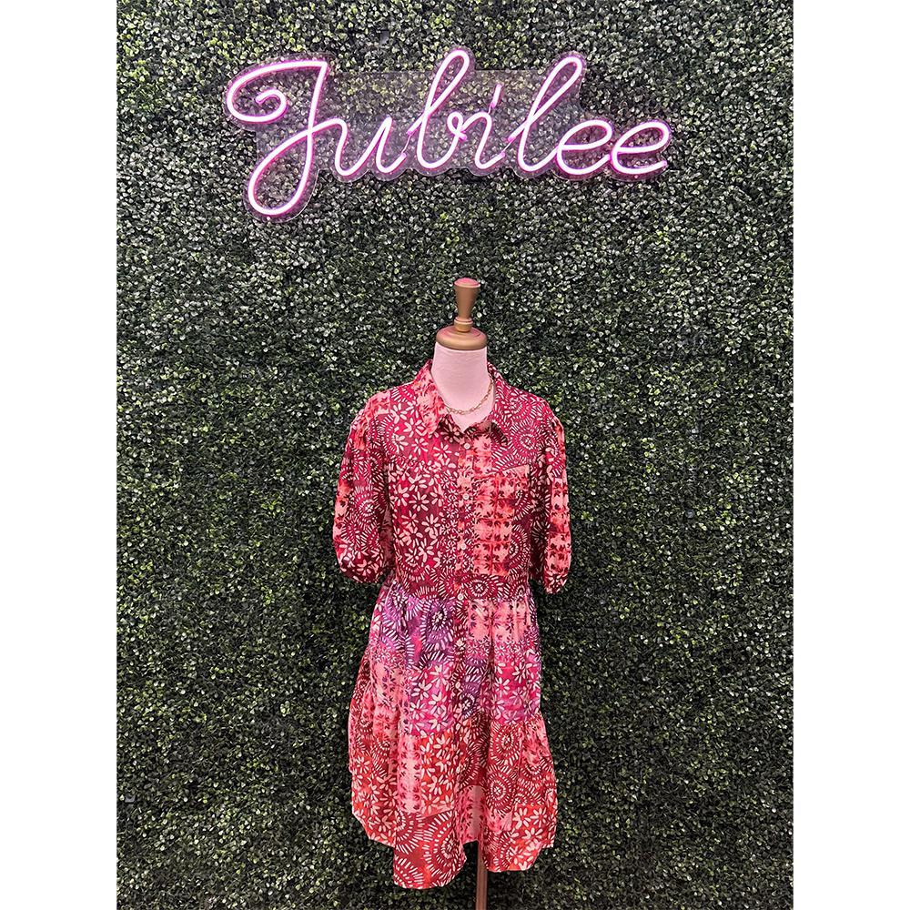 Nalla Printed Midi Dress