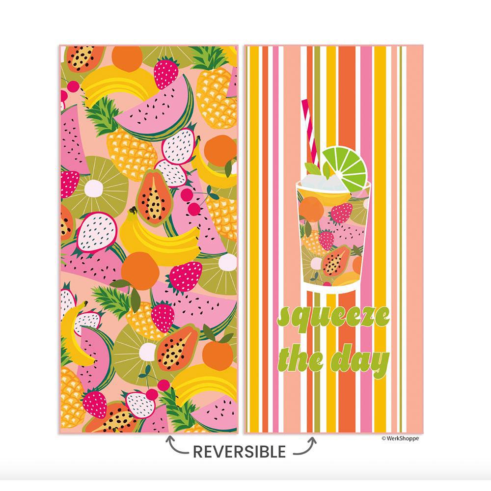 Squeeze The Day Go Big Microfiber Go Beach Towel