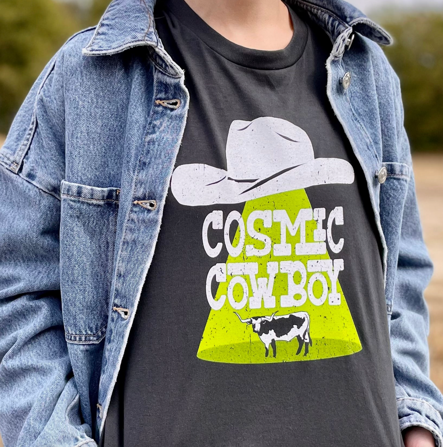 Cosmic Cowboy Graphic Tee Shirt