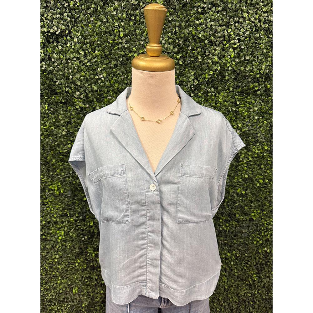 Cruz Skyway Blue Blouse