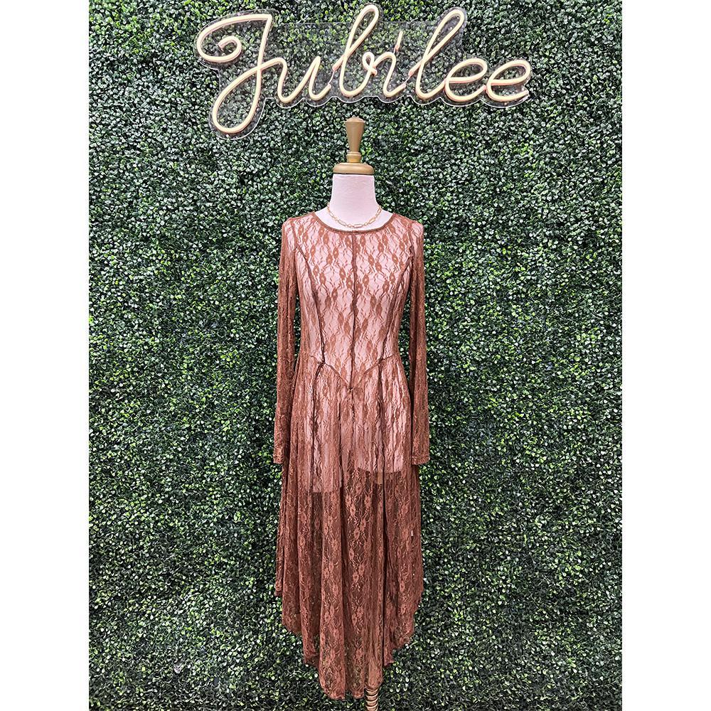 Mocha Lace Dress
