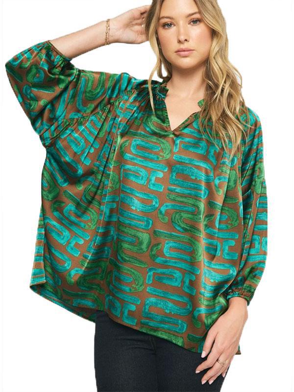 Kamalia Green Blouse