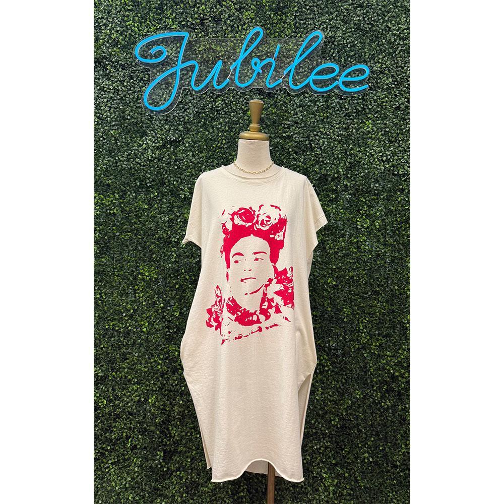 frida kahlo shirt dress One of My Best Collection and most loved Shirt Dress is back , One Size fits all , A dress which comes without any size chart , The Frida Kahlo Shirt Dress @superduperartitude , This easy breezy