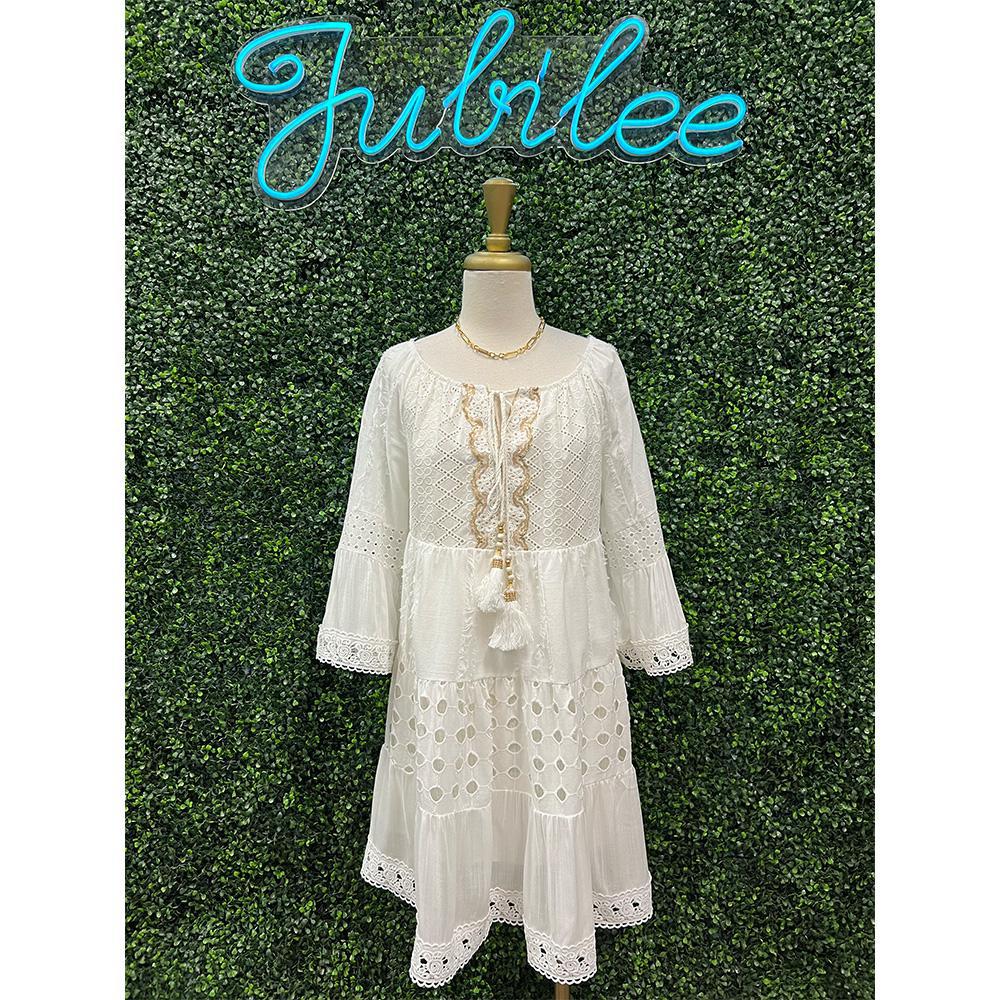 Giselle White Off The Shoulder Dress