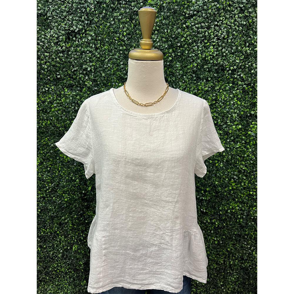 Cordelia Snow Linen Blouse