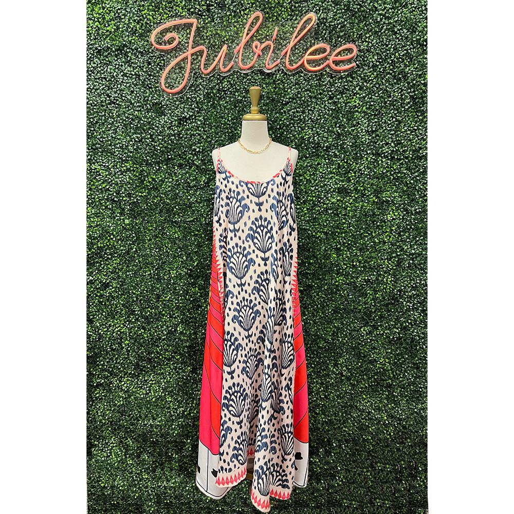 Melina Cat Theme Maxi Dress