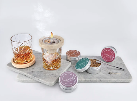 Dublin Crystal 9 Piece Whiskey Smoker Set