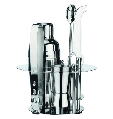 Dublin Crystal Ice Bucket With Bar Tools