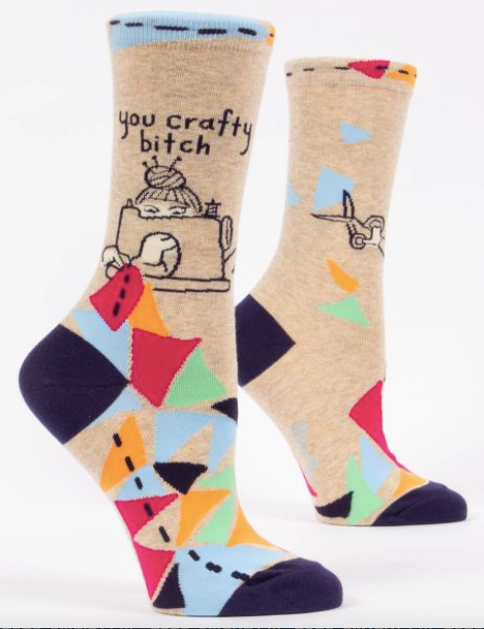 You Crafty Bitch Women's Socks by Blue Q