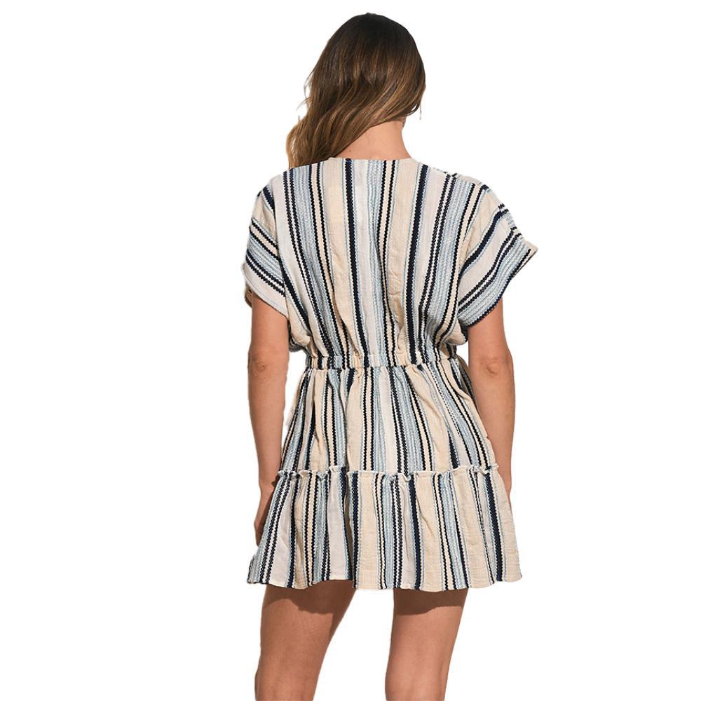 Elise Striped Linen Mini Dress
