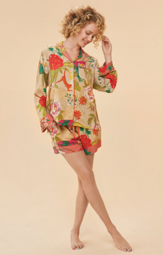 Tropical Flora and Fauna In Coconut Pajamas