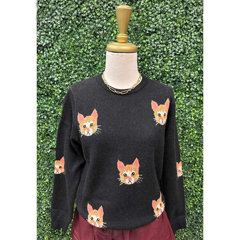 Jynx Black Cat Sweater Top