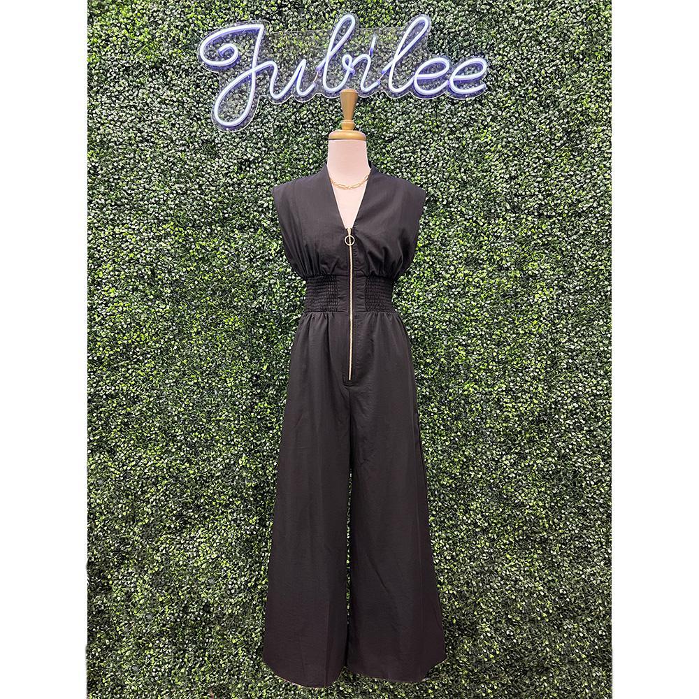 Baylee Black Wide Leg Jumpsuit