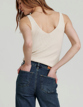 Noa Birch Ribbed Sweater Tank