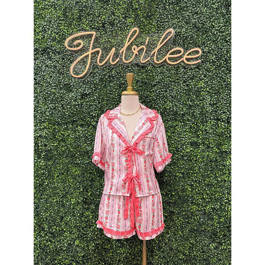 Georgia Rose Satin Pajama Set