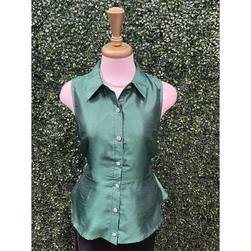Verity Pine Peplum Hem Top