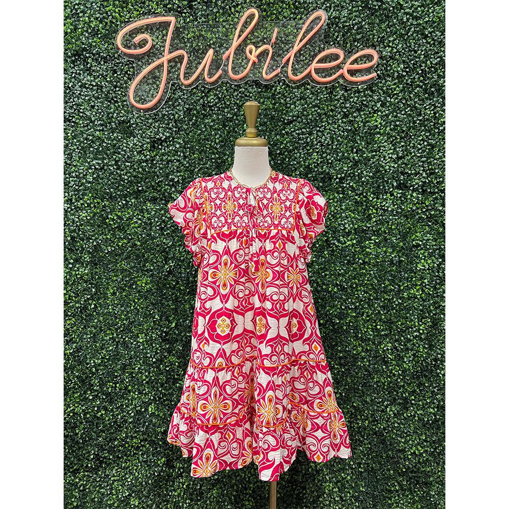 Adelina Medallion Print Dress